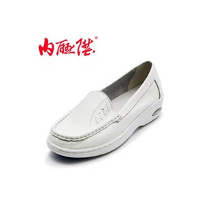 内联升女鞋女士牛皮护士鞋（气垫）鞋时尚休闲老字号北京布鞋