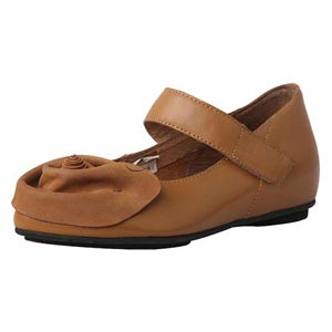 bliver头层牛皮圆头真皮秋季单鞋舒适平跟工作鞋