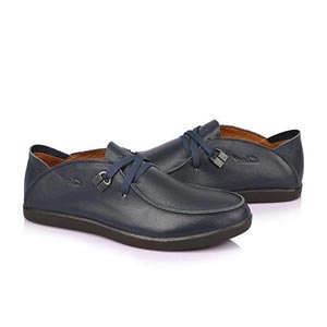 Cleef 男式 潮流时尚休闲皮鞋 系带软底真皮男鞋