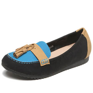 卡纹东昵简约舒适拼色休闲鞋