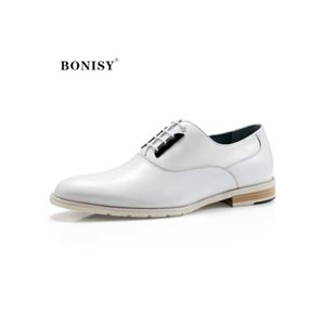 BONISY波尼仕新款正品真皮欧美时尚绅士正装男士皮鞋