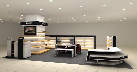 Bececr/彼克尔专柜形象效果图