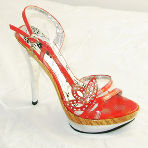 蓝天cardouno 夏季新款时尚潮流高跟凉鞋女鞋