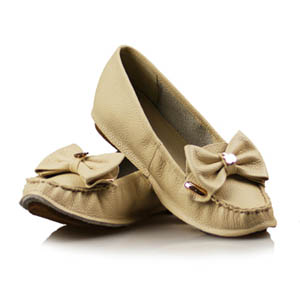 豪行秋款真皮女鞋 头层牛皮 休闲单鞋 女士商务鞋