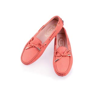 TOD'S 托德斯蓝绿色牛皮女士豆豆鞋