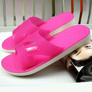 智慧足女士拖鞋夏季时尚男生女生软橡胶底防滑情侣凉拖
