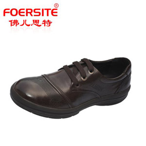 佛儿思特 新年 气孔前折叠系带 男士商务休闲皮鞋男鞋