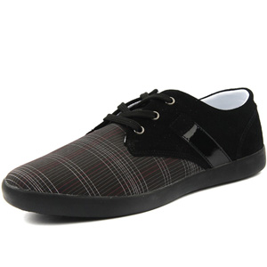 BSQT意大利佰式蜻蜓 男子英伦风格经典暗格纹百搭时尚低帮“吉布”