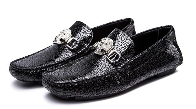 真皮小石纹男士皮鞋cree kree磁场鞋