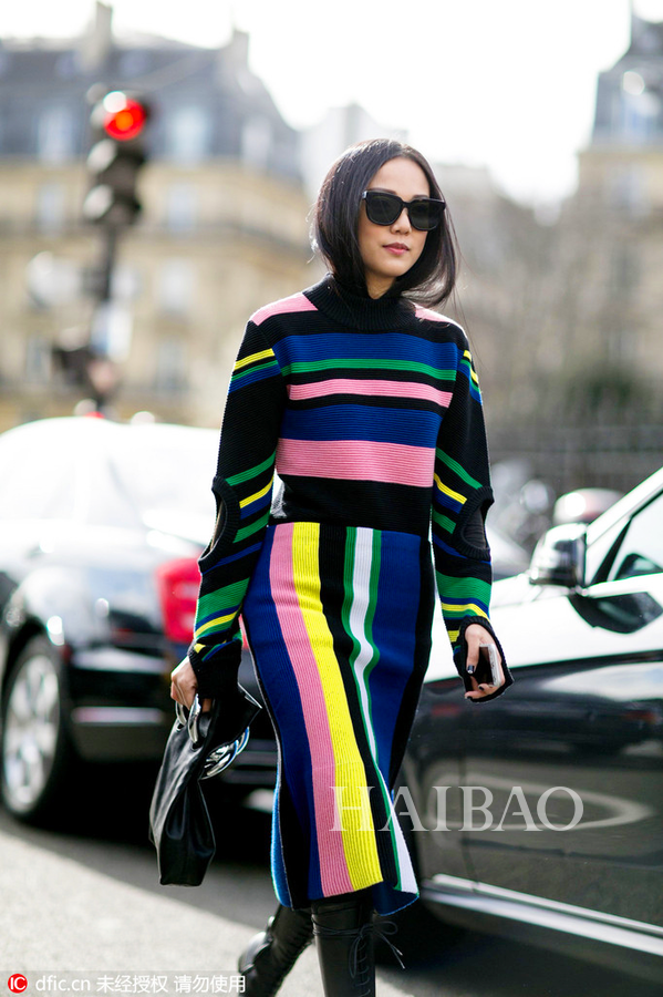 2016秋冬巴黎时装周秀场外街拍