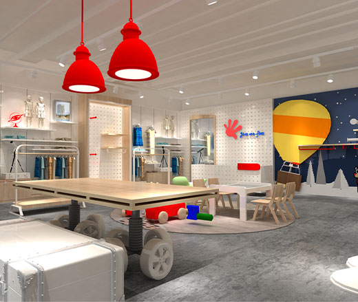 捷米梵店面终端展示