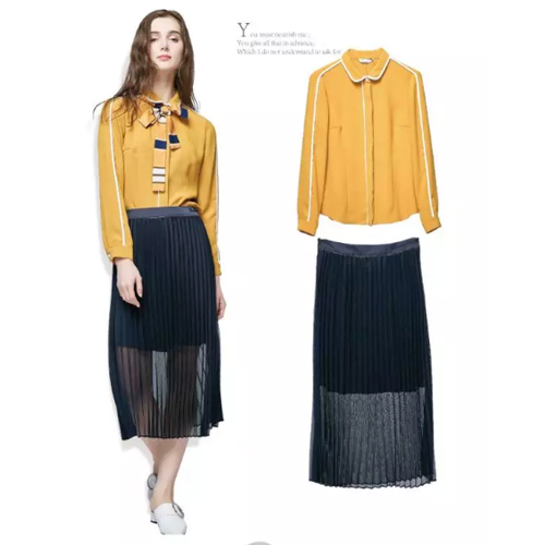 索玛的“衬衫+半身裙”够你穿一整个秋天了