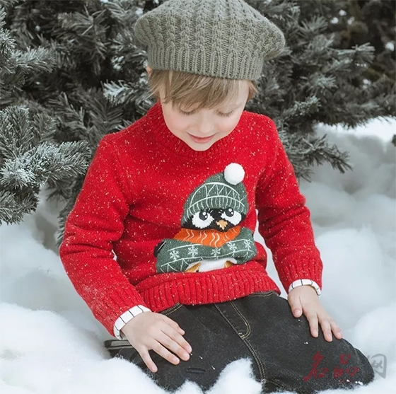 以纯趣味毛衣 释放潮童天性