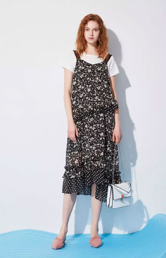 优洛可荷叶边穿出浪漫少女心 带货女王都把持不住了