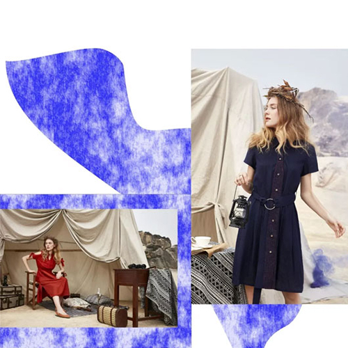 女子卉色女装 夏偶寄闲情 如一只翩翩飞舞的蝶