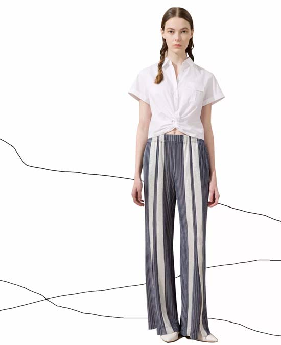 HPLY品牌女装的条纹这样穿 只会让你更瘦！