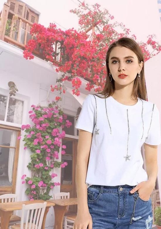 E BECKY依贝奇女装 520藏在T恤里的情话