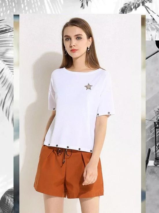 E BECKY依贝奇女装 520藏在T恤里的情话