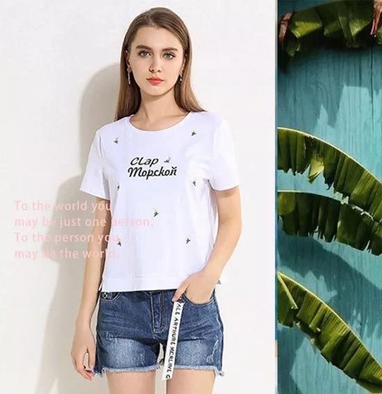 E BECKY依贝奇女装 520藏在T恤里的情话