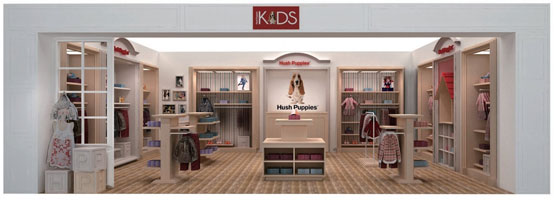 Hush Puppies童装店铺形象