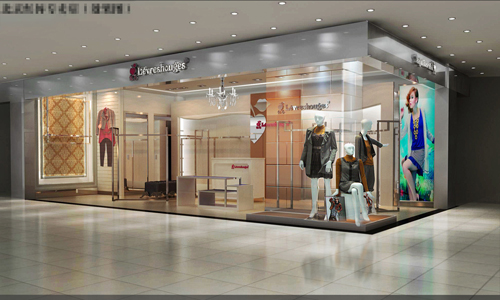 红唇店铺效果图