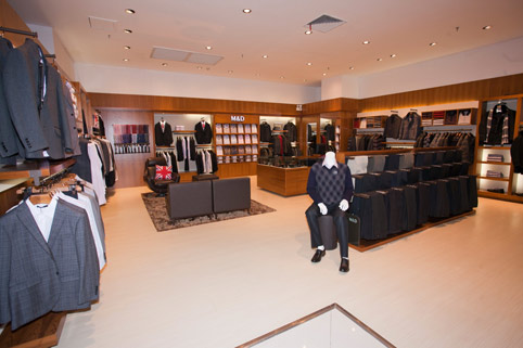 M&D名盾品牌男装店面展示