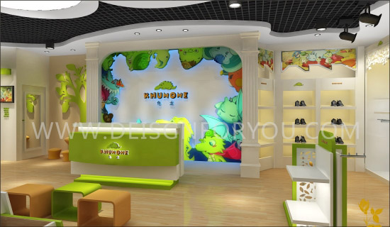 龟龙童装店面效果图