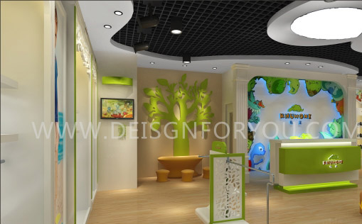 龟龙童装店面效果图