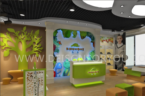 龟龙童装店面效果图