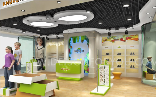 龟龙童装店面效果图