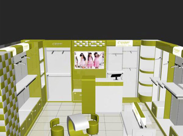 凯纳贝儿童装店面效果展示图