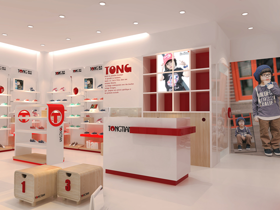 童天童鞋终端效果图