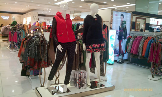 秀蓓江北茂业店面展示