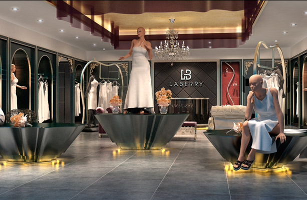 拉宝丽店面形象效果图