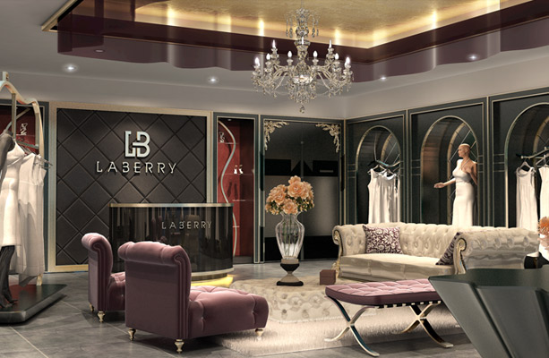 拉宝丽店面形象效果图