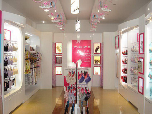 彩婷内衣店铺展示