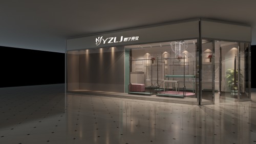 樱子亮金女装店铺展示