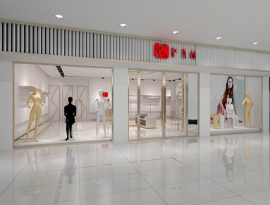 红雨竹女装店铺展示