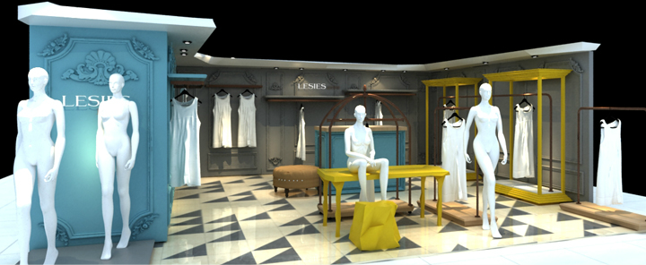 蓝色倾情店铺形象展示