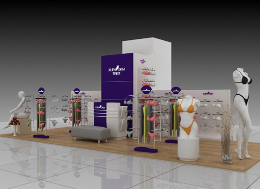 雪妮芳店面形象设计效果图