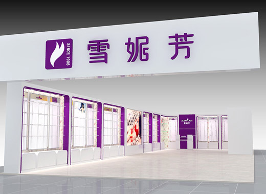 雪妮芳店面形象设计效果图