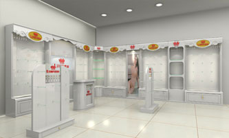 里美品牌内衣店铺形象图