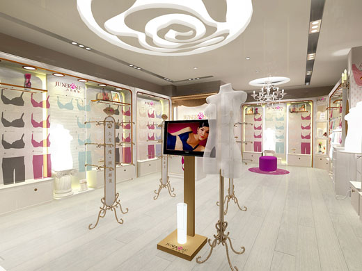 六月玫瑰店面终端效果图