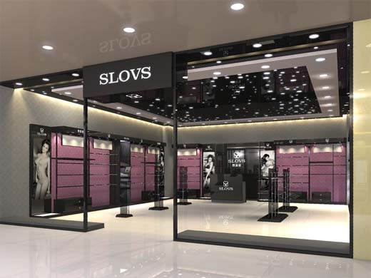 她喜爱品牌内衣终端形象效果图