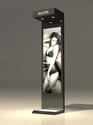 她喜爱品牌内衣终端形象效果图