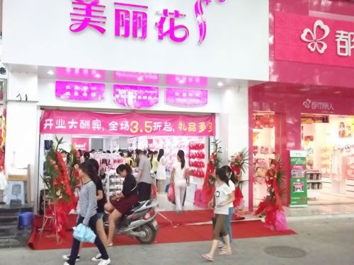 美丽花伴州飞鹅店铺形象