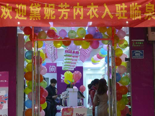 黛妮芳加盟店店面展示