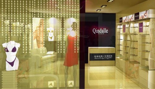 纤黛尔内衣店铺展示
