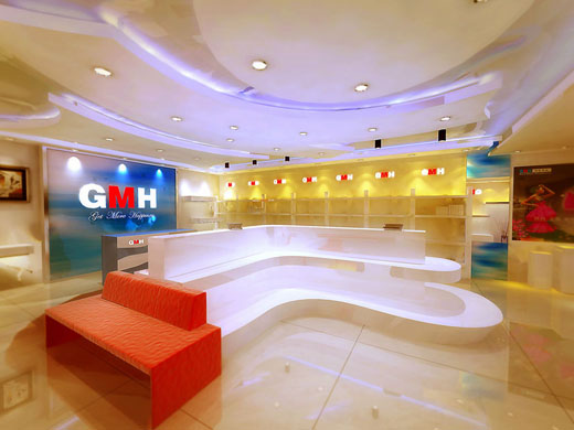 GMH品牌女包店面形象效果展示