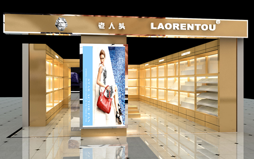 老人头女包店面形象效果图